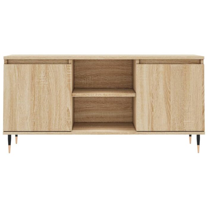 Meuble TV chêne sonoma 104x35x50 cm bois d'ingénierie – Image 3