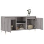 Meuble TV sonoma gris 104x35x50 cm bois d'ingénierie – Image 2
