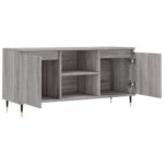 Meuble TV sonoma gris 104x35x50 cm bois d'ingénierie – Image 4