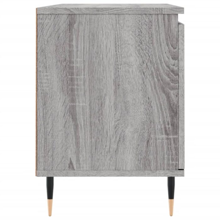 Meuble TV sonoma gris 104x35x50 cm bois d'ingénierie – Image 5