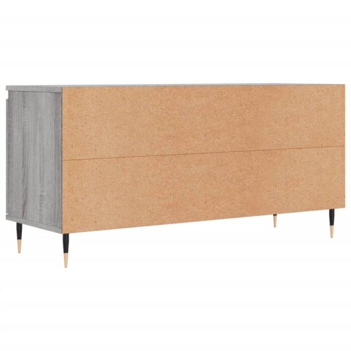 Meuble TV sonoma gris 104x35x50 cm bois d'ingénierie – Image 6