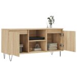 Meuble TV chêne sonoma 104x35x50 cm bois d'ingénierie – Image 2