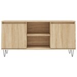 Meuble TV chêne sonoma 104x35x50 cm bois d'ingénierie – Image 3