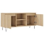Meuble TV chêne sonoma 104x35x50 cm bois d'ingénierie – Image 4