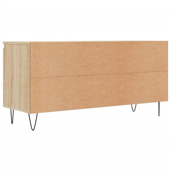 Meuble TV chêne sonoma 104x35x50 cm bois d'ingénierie – Image 6