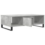 Table basse gris béton 104x60x35 cm bois d'ingénierie – Image 2