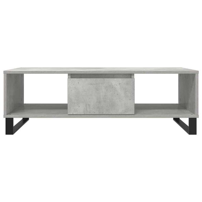 Table basse gris béton 104x60x35 cm bois d'ingénierie – Image 3