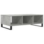 Table basse gris béton 104x60x35 cm bois d'ingénierie – Image 5