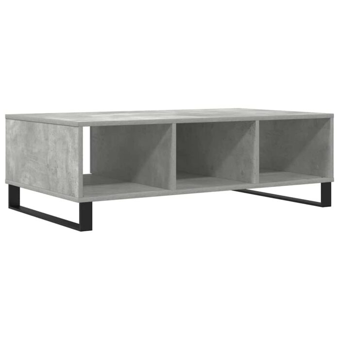 Table basse gris béton 104x60x35 cm bois d'ingénierie – Image 5