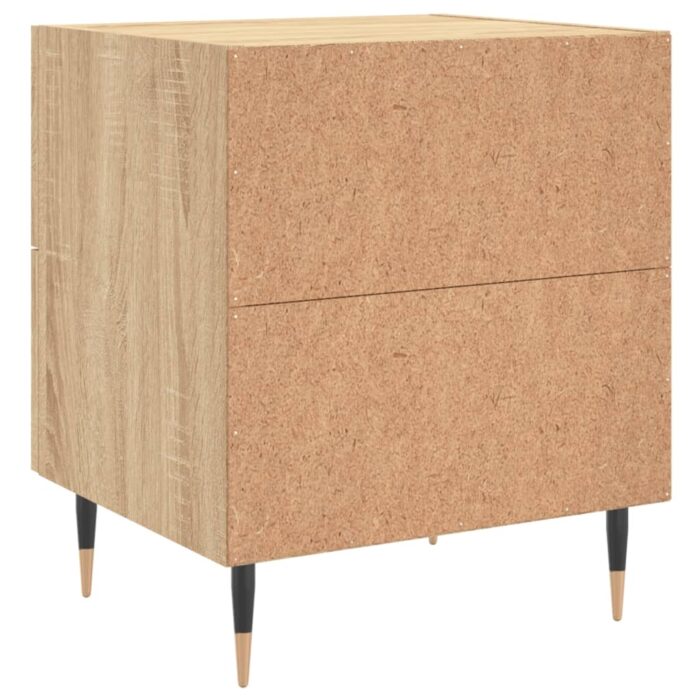 Table de chevet chêne sonoma 40x35x47,5 cm bois d’ingénierie – Image 6