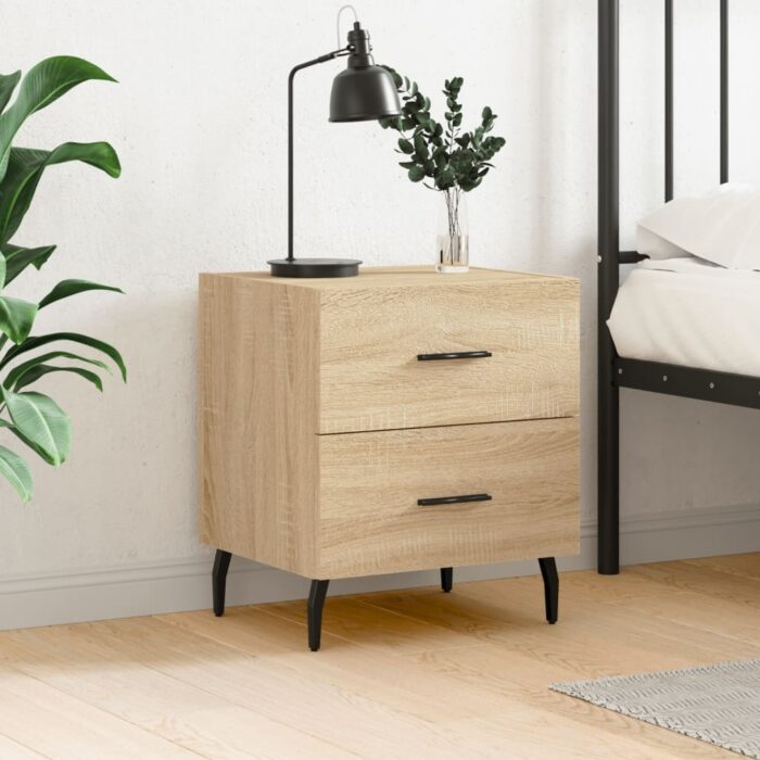 827346_1.jpg Table de chevet chêne sonoma 40x35x47,5 cm bois d’ingénierie – Image 1