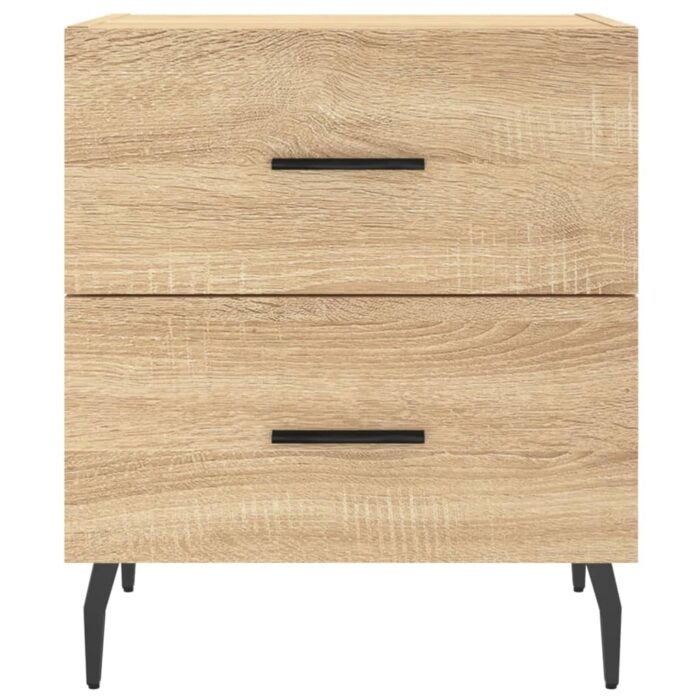 Table de chevet chêne sonoma 40x35x47,5 cm bois d’ingénierie – Image 4
