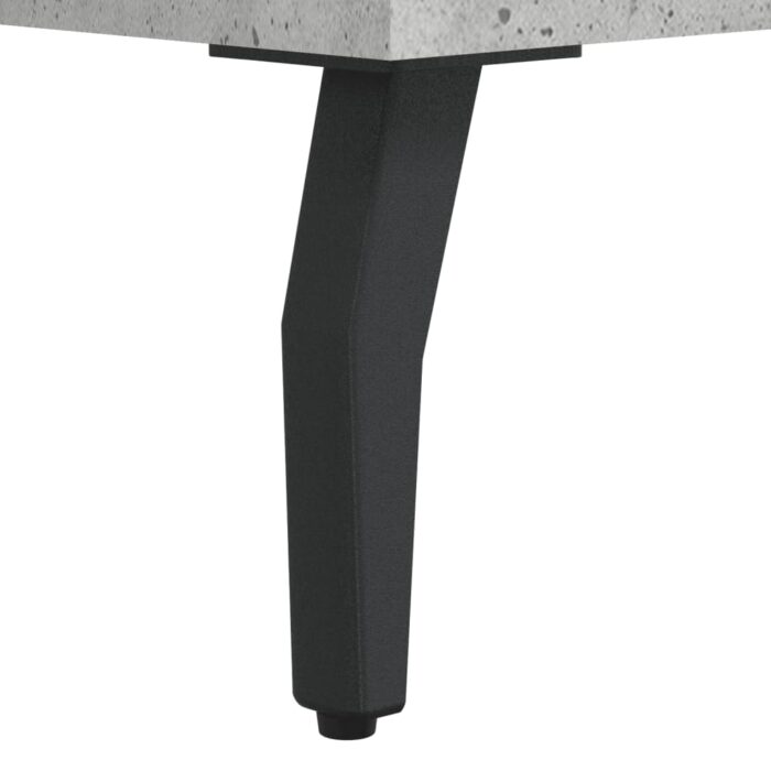 Table de chevet gris béton 40x35x47,5 cm bois d’ingénierie – Image 8