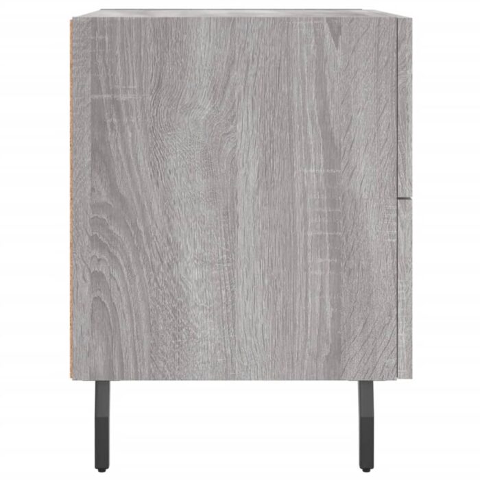 Table de chevet sonoma gris 40x35x47,5 cm bois d’ingénierie – Image 5