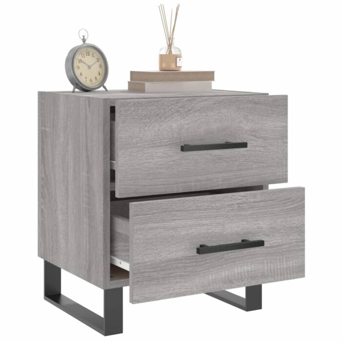 Chevet Sonoma Gris: Style & Rangement Chambre – Image 2