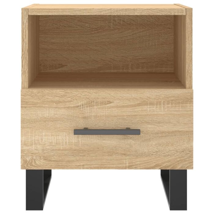 Table de chevet chêne sonoma 40x35x47,5 cm bois d’ingénierie – Image 2