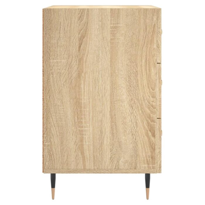 Table de chevet chêne sonoma 40x40x66 cm bois d'ingénierie – Image 4