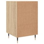 Table de chevet chêne sonoma 40x40x66 cm bois d'ingénierie – Image 6