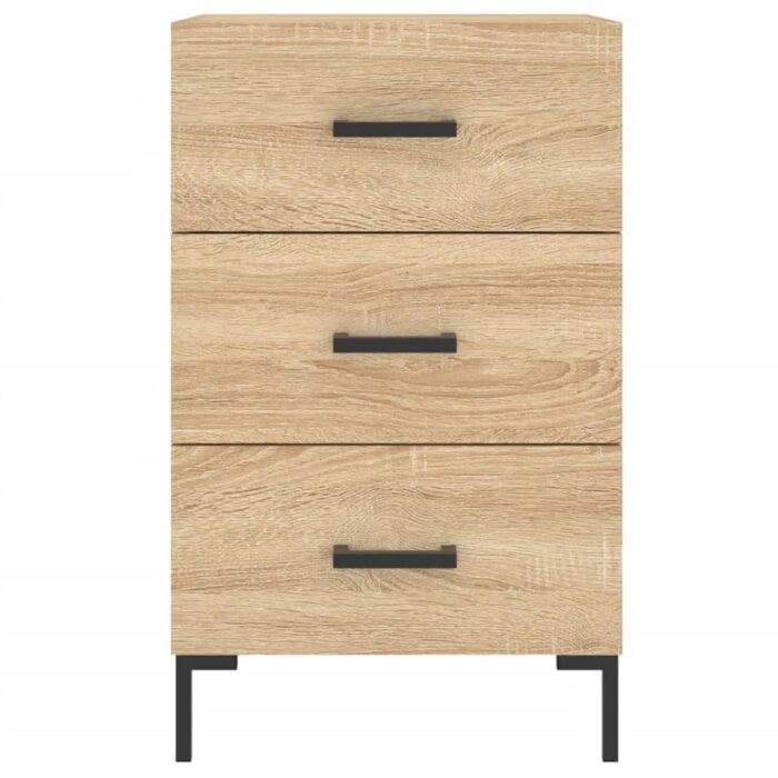 Table de chevet chêne sonoma 40x40x66 cm bois d'ingénierie – Image 3