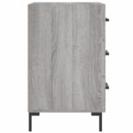 Table de chevet sonoma gris 40x40x66 cm bois d'ingénierie – Image 4