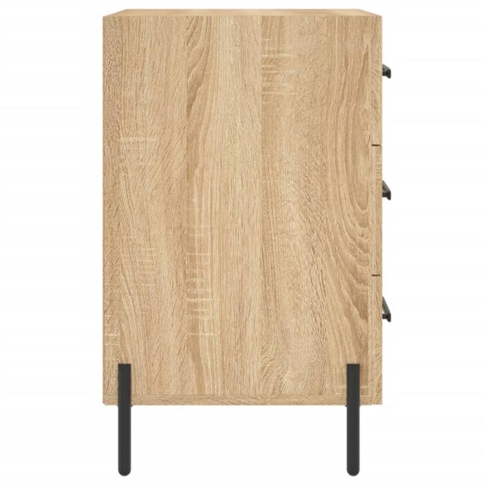 Table de chevet chêne sonoma 40x40x66 cm bois d'ingénierie – Image 4