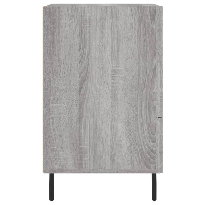 Table de chevet sonoma gris 40x40x66 cm bois d'ingénierie – Image 4