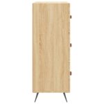 Commode chêne sonoma 69,5 x 34 x 90 cm bois d'ingénierie – Image 5
