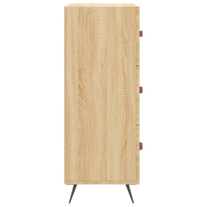 Commode chêne sonoma 69,5 x 34 x 90 cm bois d'ingénierie – Image 5