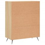 Commode chêne sonoma 69,5 x 34 x 90 cm bois d'ingénierie – Image 6