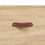 Commode chêne sonoma 69,5 x 34 x 90 cm bois d'ingénierie – Image 7