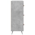 Commode gris béton 69,5 x 34 x 90 cm bois d'ingénierie – Image 5