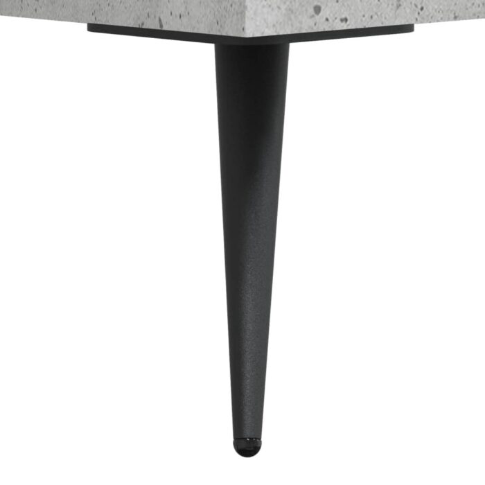 Commode gris béton 69,5 x 34 x 90 cm bois d'ingénierie – Image 8