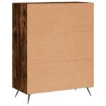 Commode chêne fumé 69,5 x 34 x 90 cm bois d'ingénierie – Image 6