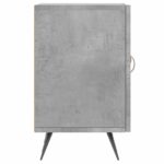 Meuble TV gris béton 150x30x50 cm bois d'ingénierie – Image 5