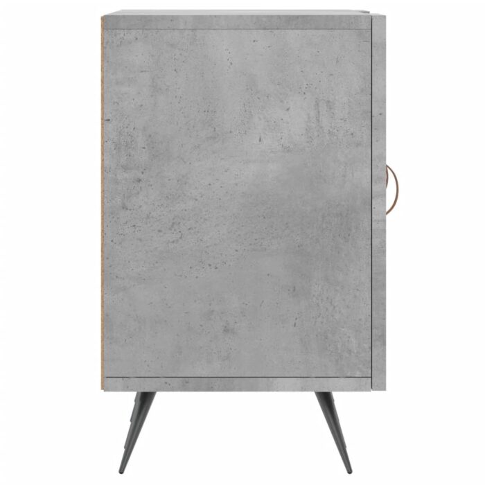 Meuble TV gris béton 150x30x50 cm bois d'ingénierie – Image 5