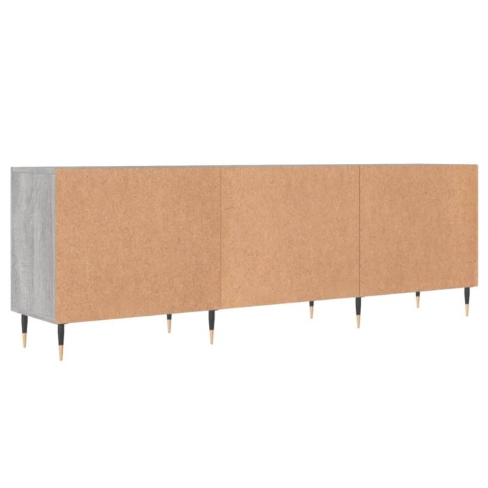 Meuble TV sonoma gris 150x30x50 cm bois d'ingénierie – Image 6