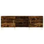 Meuble TV chêne fumé 150x30x50 cm bois d'ingénierie – Image 3