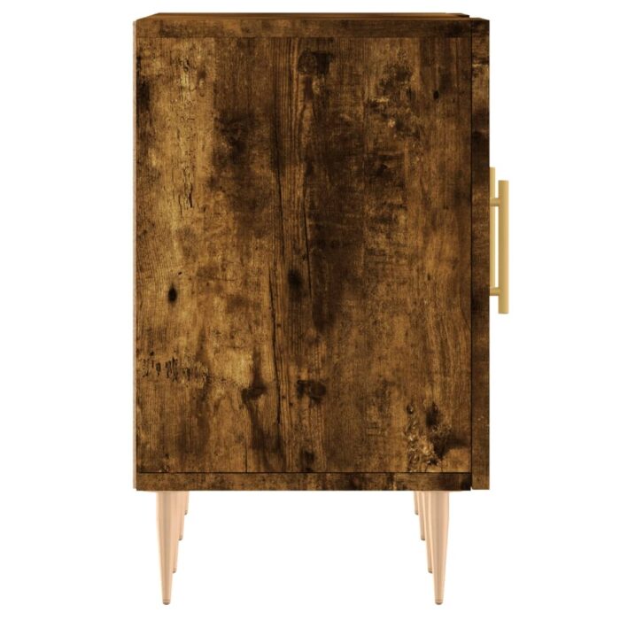 Meuble TV chêne fumé 150x30x50 cm bois d'ingénierie – Image 5