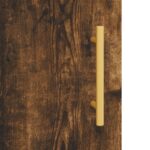 Meuble TV chêne fumé 150x30x50 cm bois d'ingénierie – Image 7