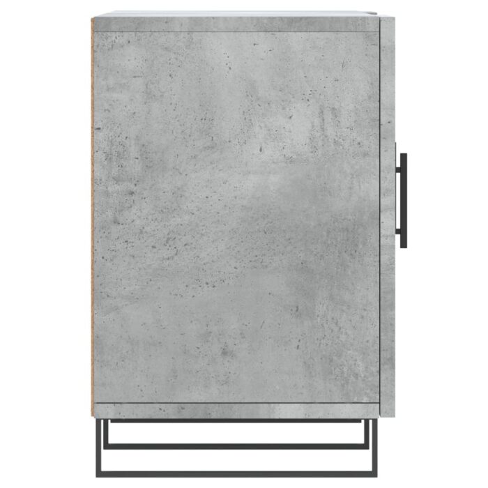 Meuble TV gris béton 150x30x50 cm bois d'ingénierie – Image 5