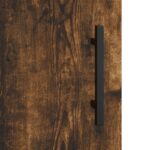 Meuble TV chêne fumé 150x30x50 cm bois d'ingénierie – Image 7