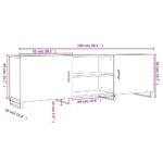 Meuble TV sonoma gris 150x30x50 cm bois d'ingénierie – Image 10
