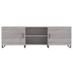 Meuble TV sonoma gris 150x30x50 cm bois d'ingénierie – Image 3