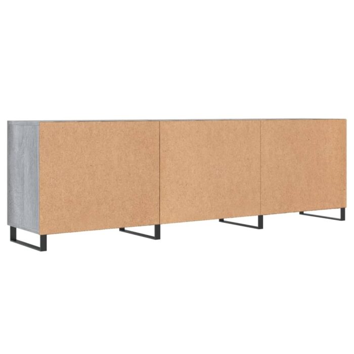 Meuble TV sonoma gris 150x30x50 cm bois d'ingénierie – Image 6