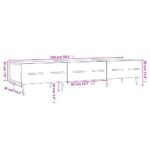 Meuble TV chêne sonoma 150x36x30 cm bois d'ingénierie – Image 10