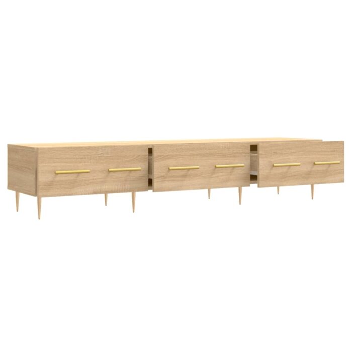 Meuble TV chêne sonoma 150x36x30 cm bois d'ingénierie – Image 4