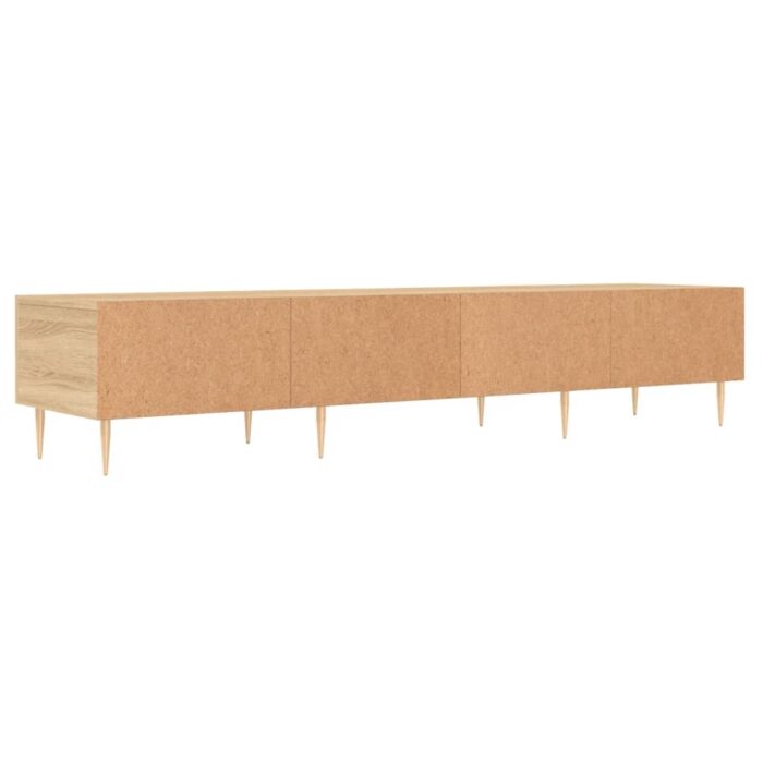 Meuble TV chêne sonoma 150x36x30 cm bois d'ingénierie – Image 6