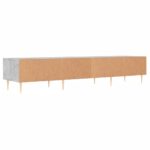 Meuble TV gris béton 150x36x30 cm bois d'ingénierie – Image 6