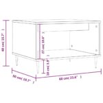 Table basse chêne fumé VIDAXL - Design 60 cm - Promo! – Image 7