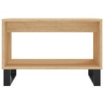 Table basse chêne sonoma 60x50x40 cm bois d'ingénierie – Image 2